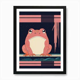 Pink Frog Art Print