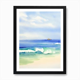 Cottesloe Beach 3, Australia Watercolour Art Print