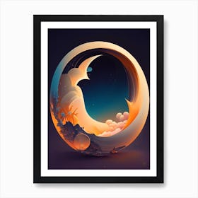 Celestial Comic Space Space Art Print