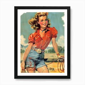 Pin Up Girl 34 Art Print