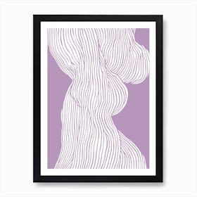 Fibers No 1 Purple Art Print