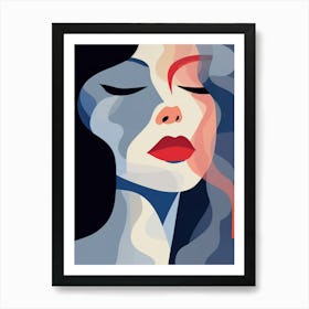 Woman'S Face 34 Art Print