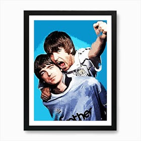 oasis brit pop band music 9 Art Print