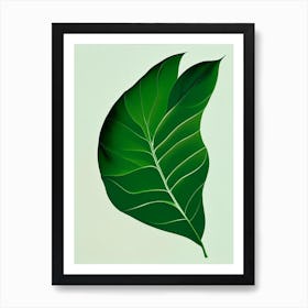 Pea Leaf Vibrant Inspired 1 Art Print