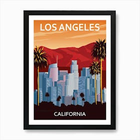 Los Angeles California Travel Art Print