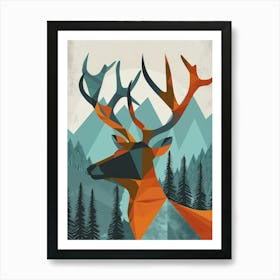 Deer Canvas Print 1 Art Print