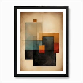 Abstract Geometric Painting (29) Art Print