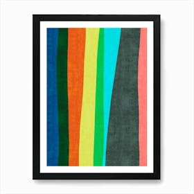 Colorful abstract shapes 38 Art Print