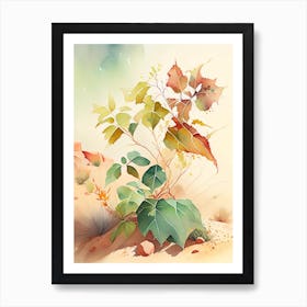 Poison Ivy In Desert Landscape Pop Art 6 Art Print