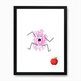 Symbiosis.A work of art. Children's rooms. Nursery. A simple, expressive and educational artistic style. Art Print