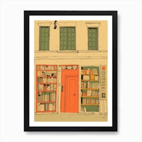 Genoa The Book Nook Pastel Colours 3 Art Print