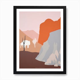 Thar Desert   Asia (India And Pakistan), Contemporary Abstract Illustration 1 Poster