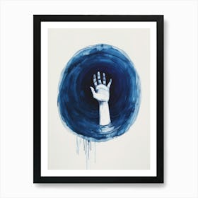 Hand In Water Art Print