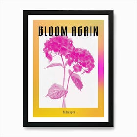 Hot Pink Hydrangea 3 Poster Art Print