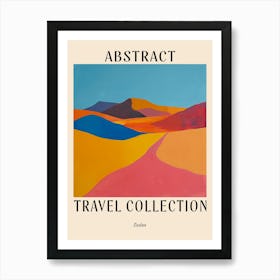 Abstract Travel Collection Poster Sudan 1 Art Print