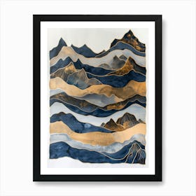 Mountain Ranges Art Print