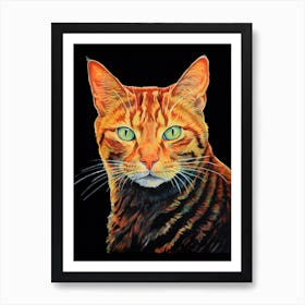 Orange Tabby Cat 7 Art Print