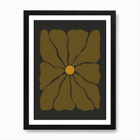 Autumn Flower 01 - Drab Art Print