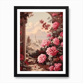 Rose Victorian Style 2 Art Print