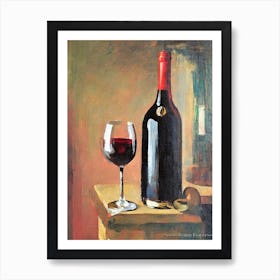 Tempranillo Oil Painting Cocktail Poster Art Print