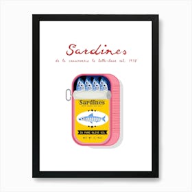 Sardines In Red Art Print