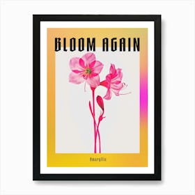 Hot Pink Amaryllis 1 Poster Art Print