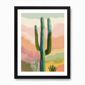Cactus In The Desert 52 Art Print