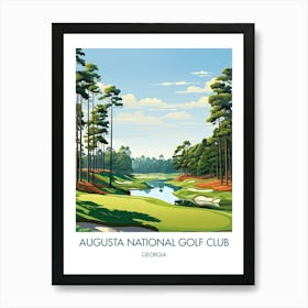 Augusta National Golf Club Georgia Augusta Poster Gift Art Print