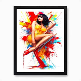 Fashion Model Queen - Model Poser Art Print