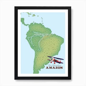 Amazon South American Art Print