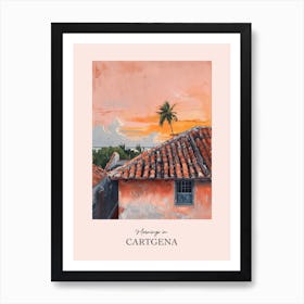 Mornings In Cartgena Rooftops Morning Skyline 1 Art Print