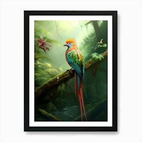 Tropical Elegance: Resplendent Quetzal Wall Poster Art Print