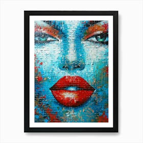 Woman'S Face 71 Art Print