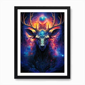 Deer Head 3 Art Print