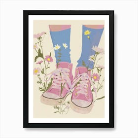 Pink Shoes And Wild Flowers 2 Poster