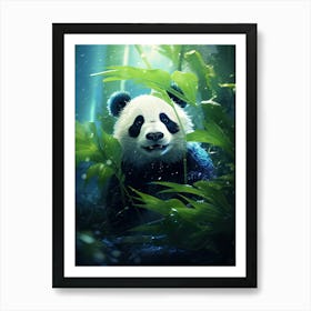 Panda Art In Digital Art Style 1 Art Print