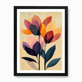 Abstract Flowers 10 Art Print