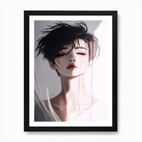 Anime Girl Art Print