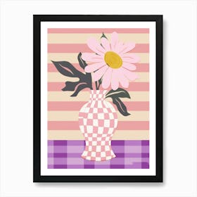 Lavender Flower Vase 2 Art Print