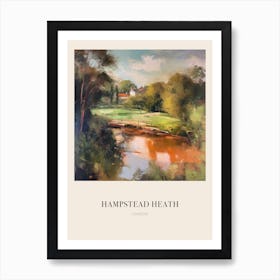 Hampstead Heath London United Kingdom 4 Vintage Cezanne Inspired Poster Art Print