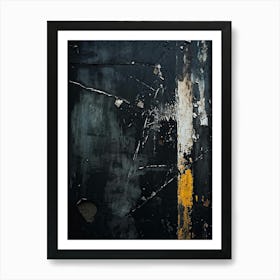 Black And Yellow 1 Art Print