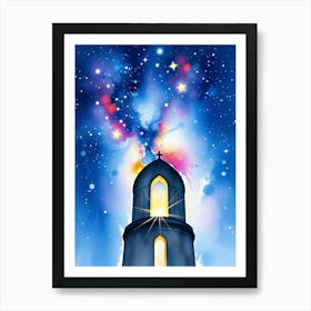 A Church In The Sky Art Print