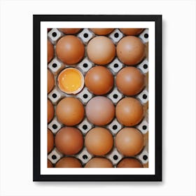 Eggs In A Carton 12 Art Print