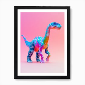 Pattern Pastel Toy Dinosaur 2 Art Print