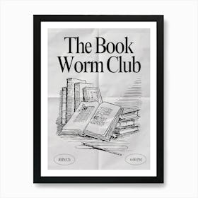 The Book Worm Club Art Print