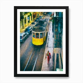 Tram Of Lisbon Art Print