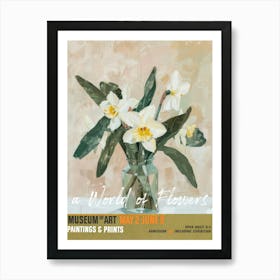 A World Of Flowers, Van Gogh Exhibition Daffodil 3 Art Print