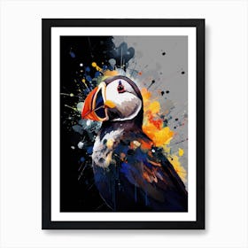 Puffin Wild Animal wall art illustration art Art Print