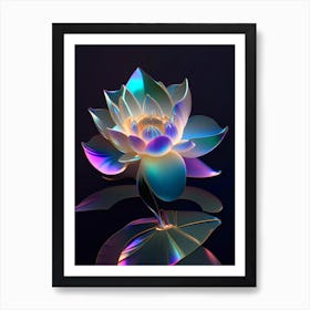 American Lotus Holographic 4 Art Print