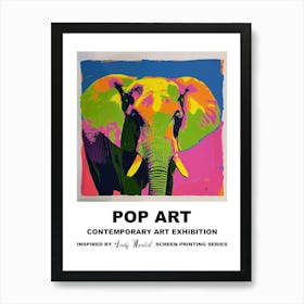 Poster Elephant Pop Art 4 Art Print